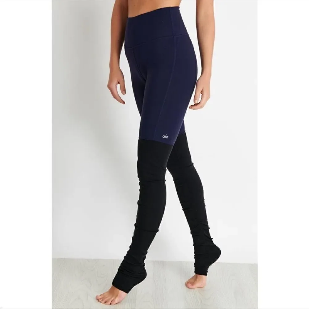 ALO Yoga Leggings Goddess Ribbed Workout